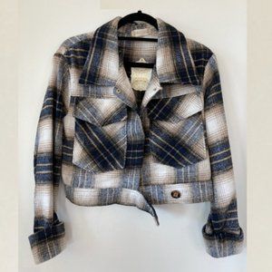 Plaid Cropped Shacket